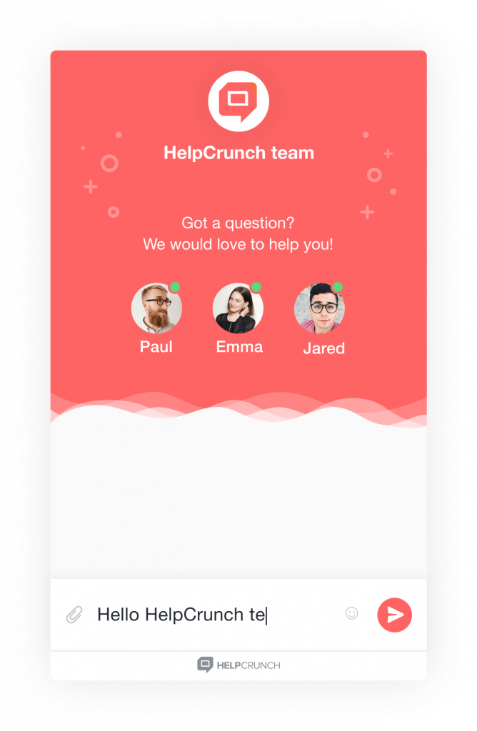 HelpCrunch live chat